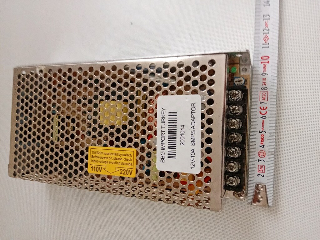 SMPS adapter 12 volt 10 amper ikinci el
