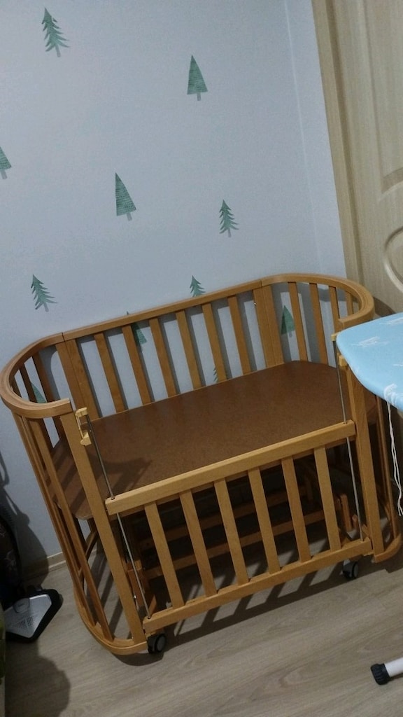 Ahşap Bebek Beşiği - 3