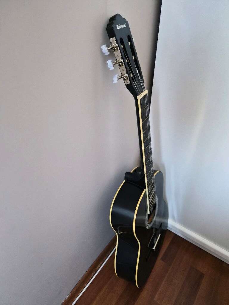 Rodriguez 4/4 Klasik Gitar (Siyah) - SIFIR / HİÇ KULLANILMADI - 8