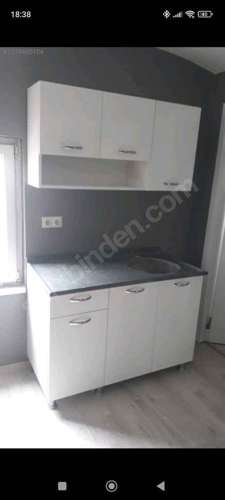 120 cm mutfak dolabı ve paslanmaz çelik evyeli tezgah - 6