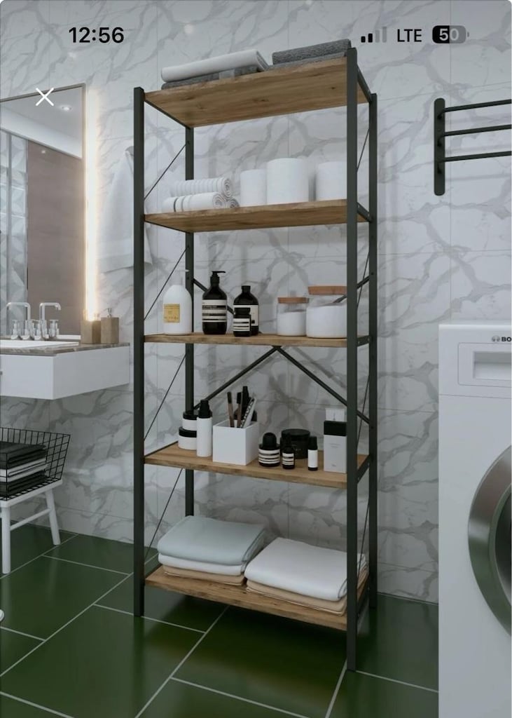 Çok Amaçlı Raf/Kitaplık/ Dekoratif Banyo Rafı