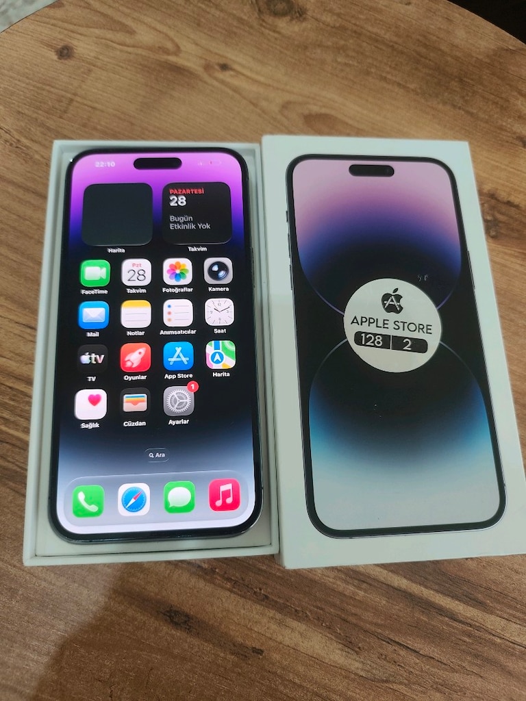 iPhone 14 promax yılı kurtariyor hatasiz 128 gb - 2