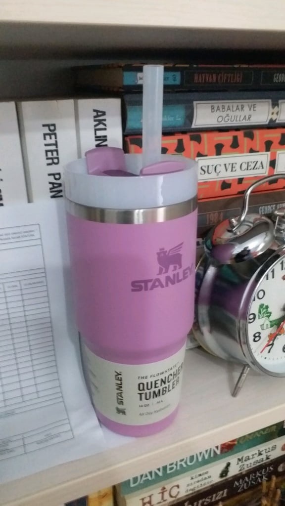 stanley Quencher tumbler pipetli termos