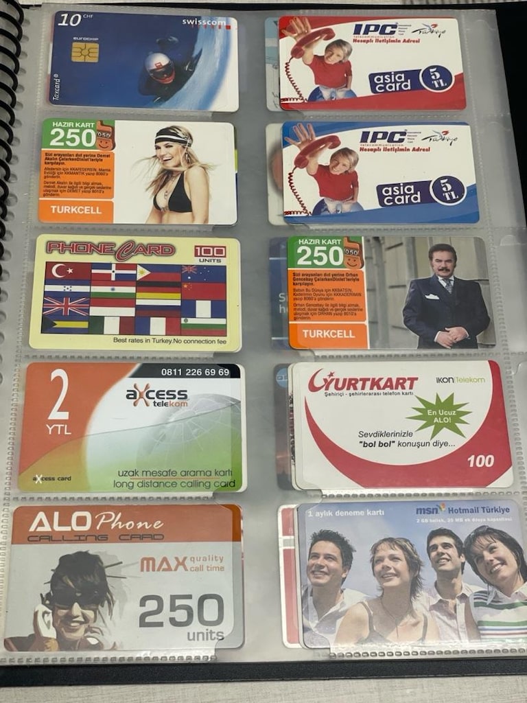 Dev 350+ Parçalık Telefon Kartı Koleksiyonu (Klasörlü / Özel Seriler) - 11