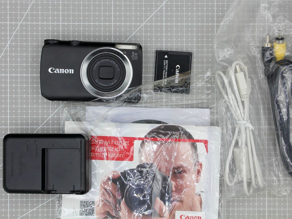 Canon PowerShot A3350 IS (A3300) Kutu, Şarj Cihazı & Batarya - 4