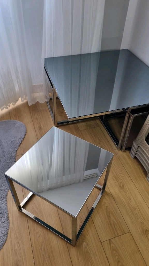 4 parçalı modern zigon sehpalı orta sehpa - 2