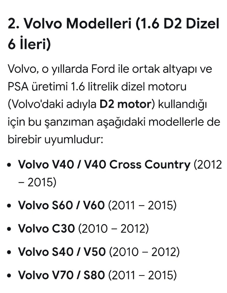 FORD FOKUS 3-MONDEO-C-MAX-VOLVO 1.6 TDI 6 İLERİ EURO 5 MANUEL ŞANZIMAN - 9