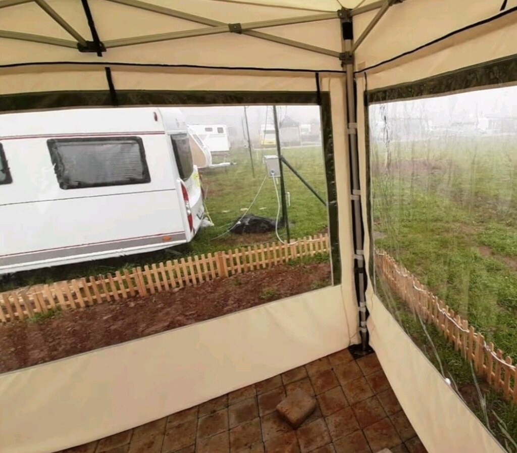 Karavan Çadırı Kış Bahçesi Portatif Outdoor Kamp Çadırı Katlanır Tente - 6