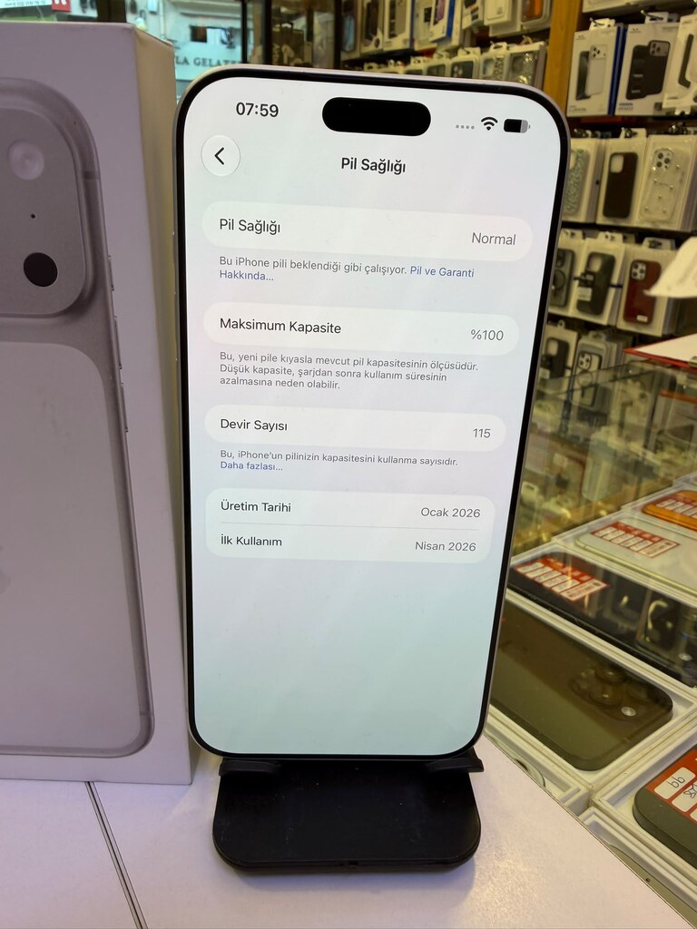 17 PRO MAX 256 GB PİL 100 SIFIRDAN FARKSIZ GARANTİLİ TAKASA AÇIK - 7