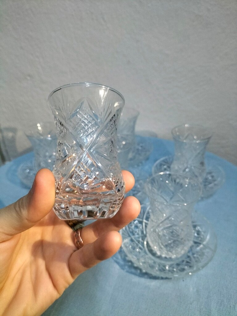 KRİSTAL ÇAY BARDAĞI TAKIMI - 4