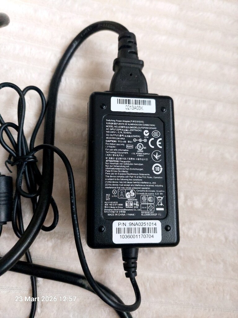 48.volt 0.9.amper adaptör - 2