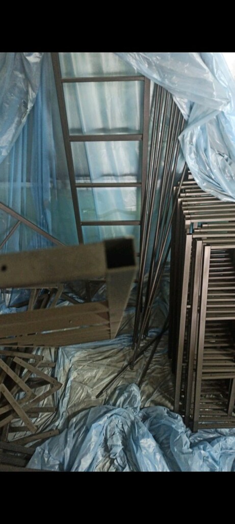 METAL AHŞAP DÜKKAN RAFI KİTAPLIK ÇİÇEKLİK - 11