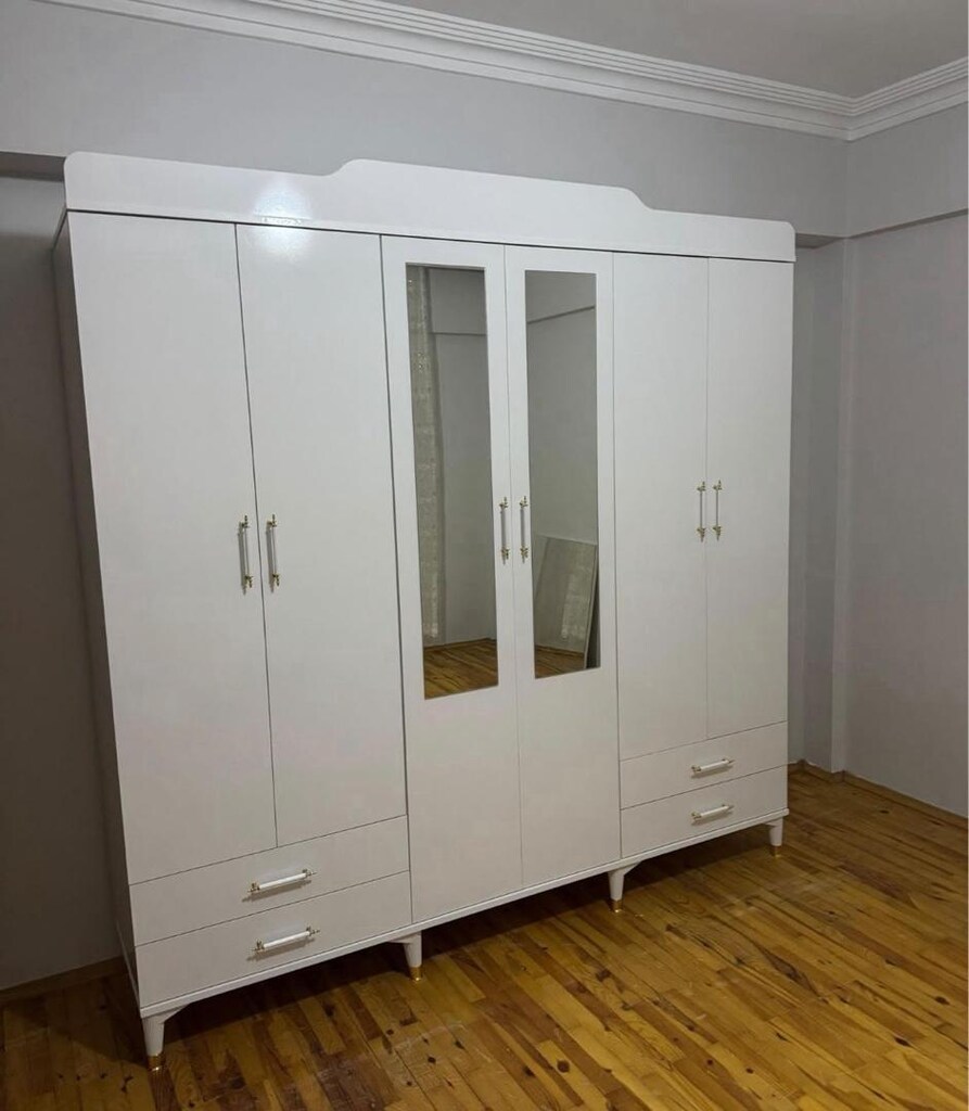 6 Kapılı Elbise dolabı Uygun fiyat - 3