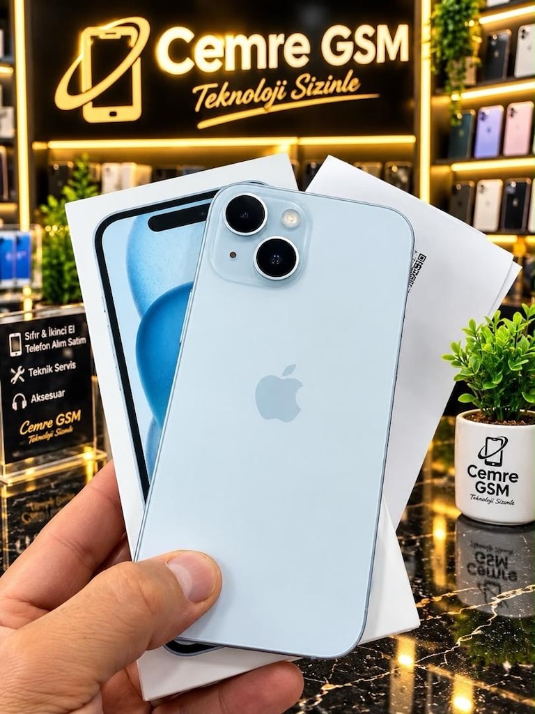 İPHONE 15 128 GB PİL 87 TR ORJINAL 4.5 AY GARANTİLİ HATASIZ - 2