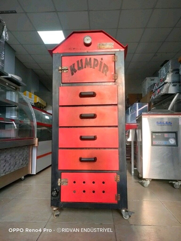 kumpir fırını tüplü ısıtmalı kumpir fırın kumpir makinesi - 12
