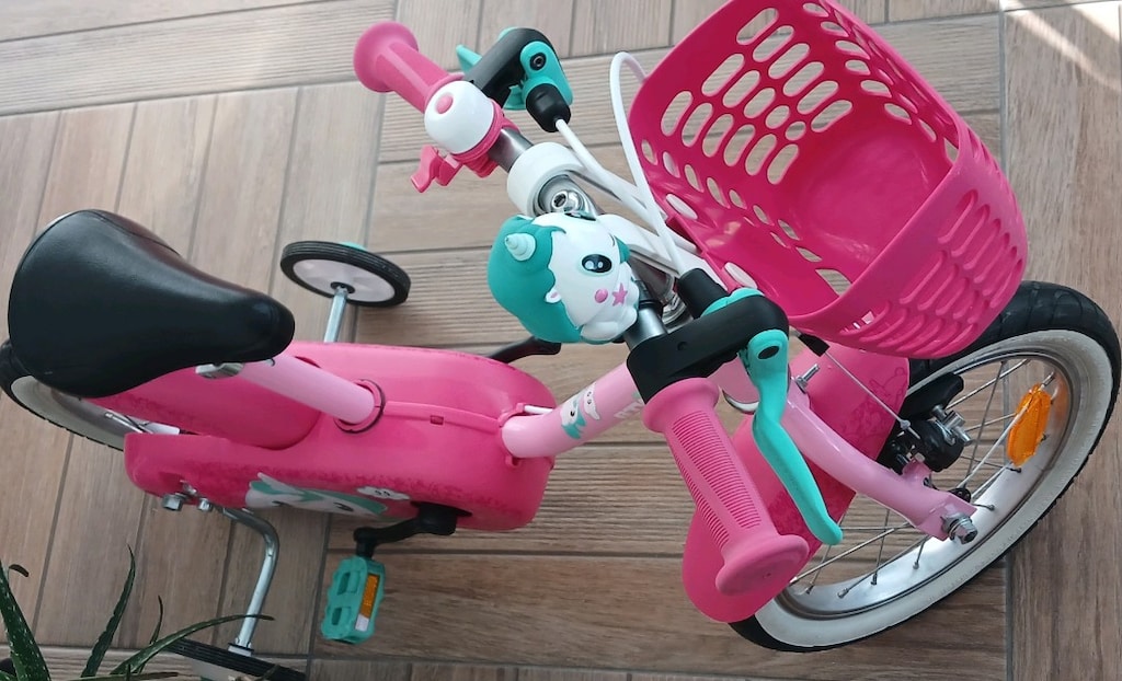 btwin çocuk bisikleti 14 jant Decathlon YENİ GİBİ Ön Sepetli - 5