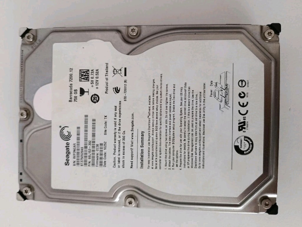 Seagate Barracuda 7200.12 750GB SATA HDD - 4