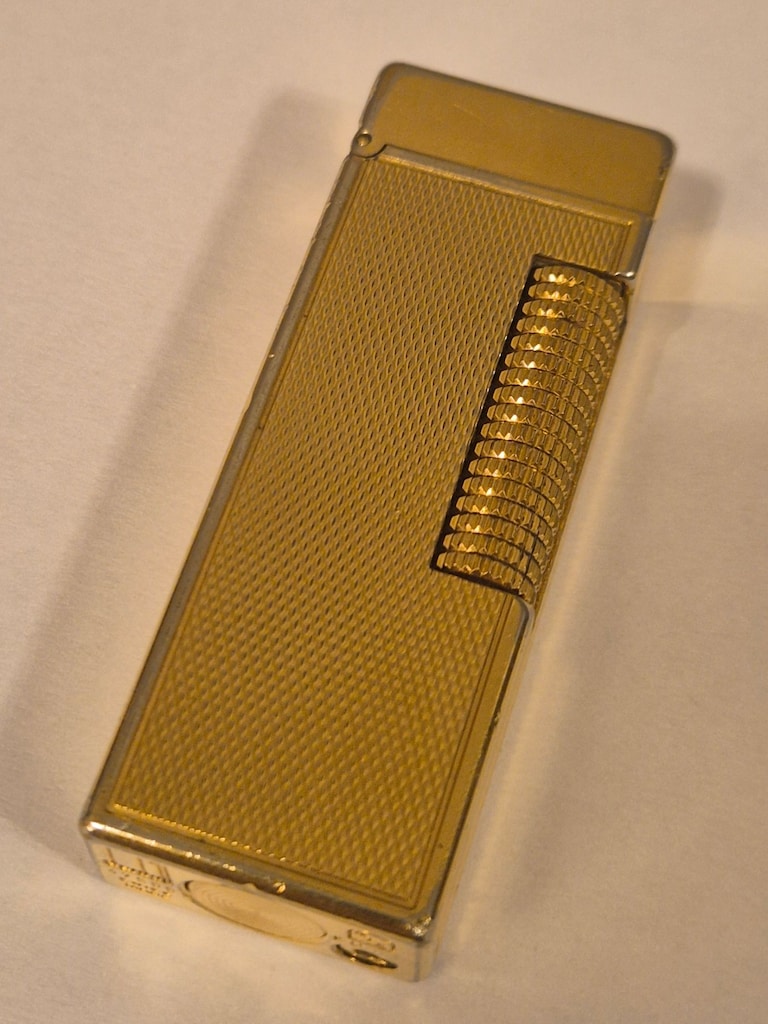 Orijinal Dunhill Rollagas Altın Kaplama Vintage Çakmak - 2