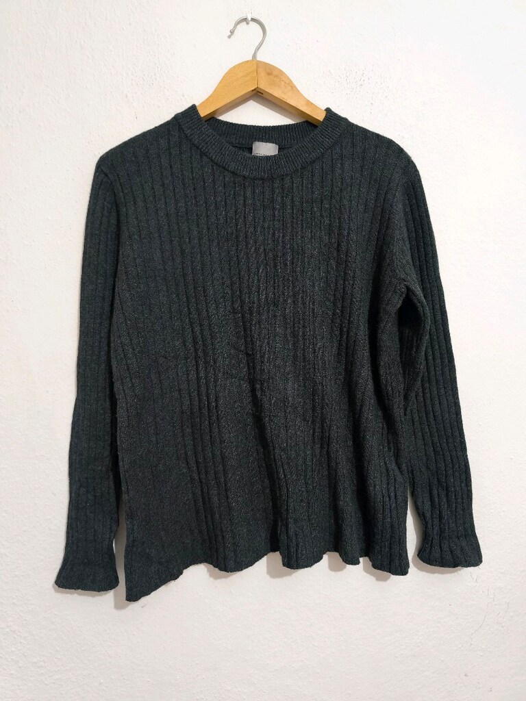 vero moda Gri Erkek fitilli Bisiklet Yaka Kazak m beden — görsel 12/14
