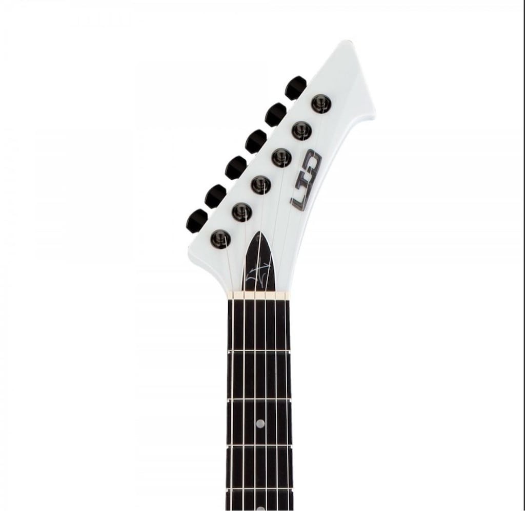 ESP LTD James Hetfield Signature Snakebyte Snow White Elektro Gitar - 3
