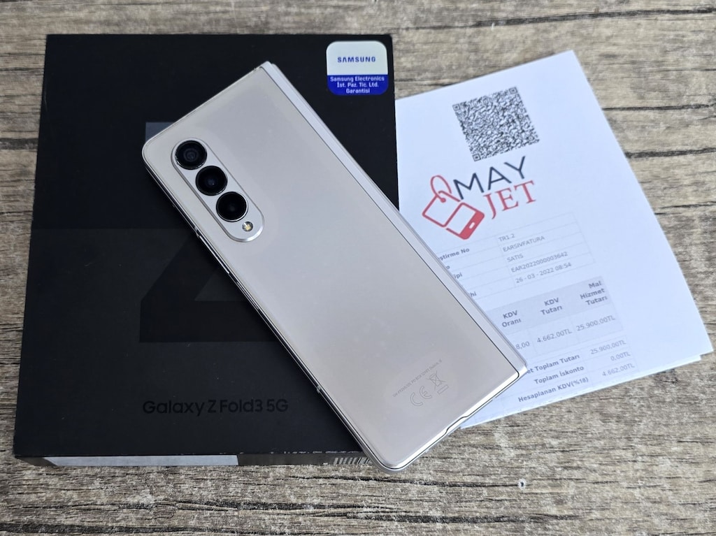 Samsung Z Fold 3 / Kutu Fatura TR / 12 -256 GB / Ful Orjinal - 2