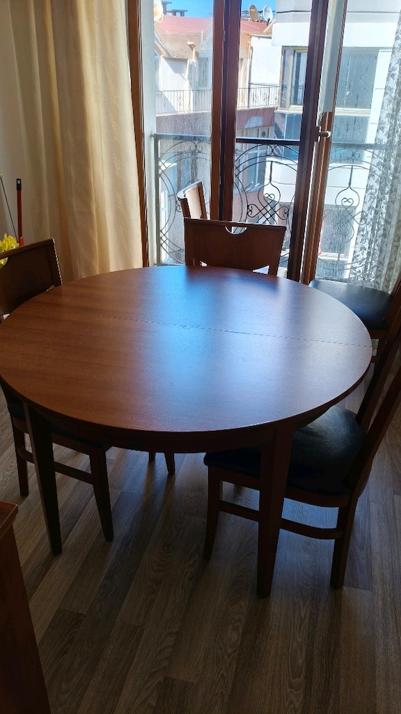 Ahşap yemek masası 6 sandalye ve konsol - 3