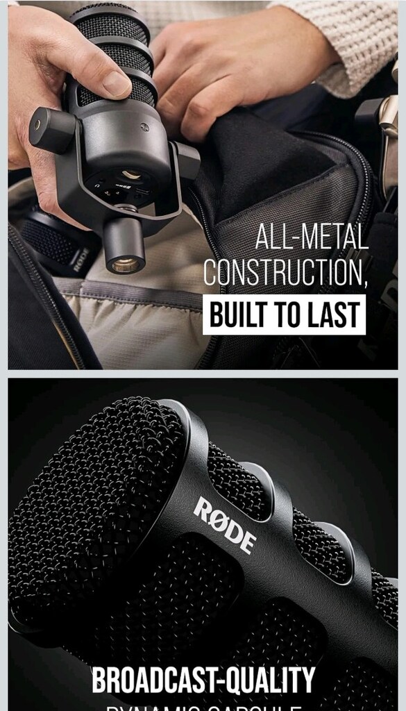 Rode Podmic Usb-USB bağlantılı Profesyonel Podcast Mikrofonu - 3