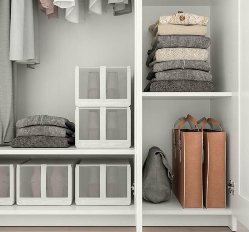 yeni gibi IKEA BRİMNES 3 KAPAKLI GARDIROP - 2