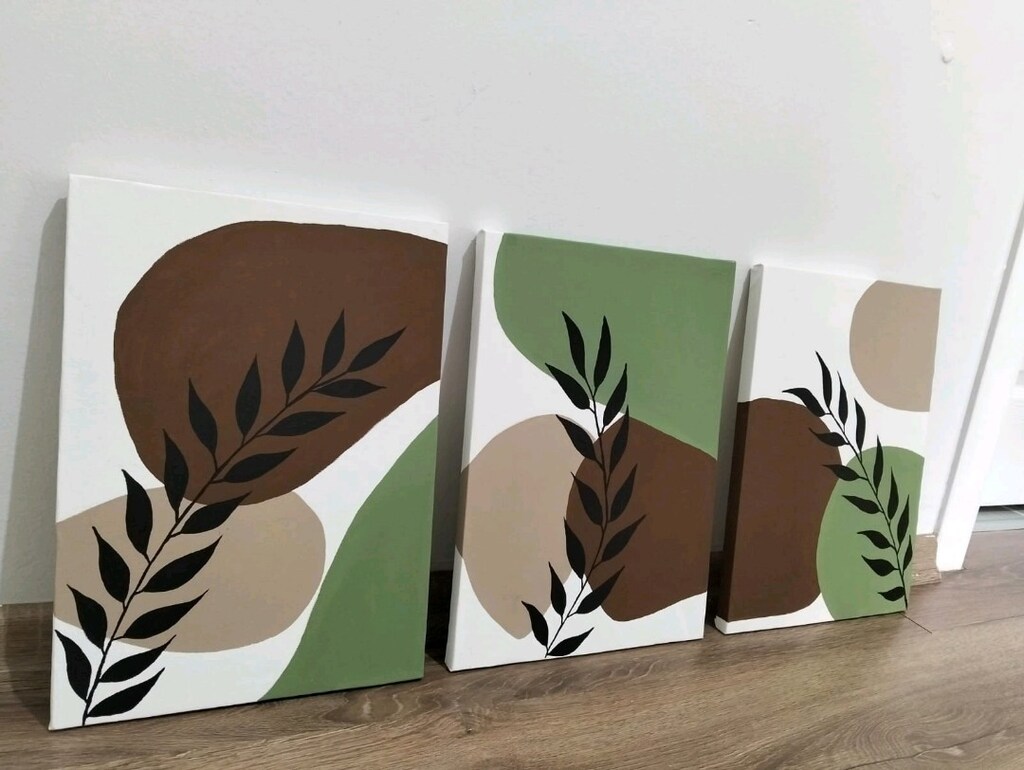 25×35 BOHEM DEKORATİF 3LÜ TABLO - 6