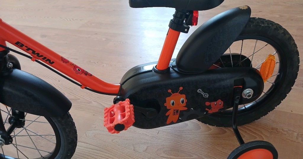 btwin çocuk bisikleti 14 jant Decathlon YENİ GİBİ Ön Sepetli - 7