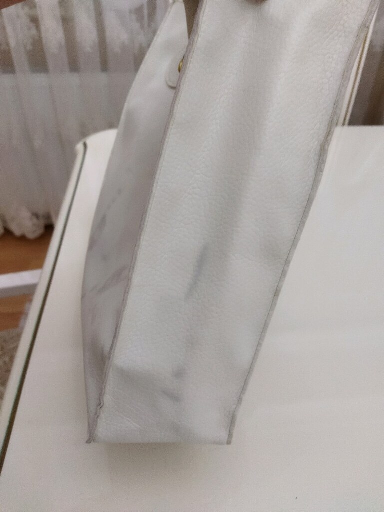 Beyaz omuz çantası suni deri - 10