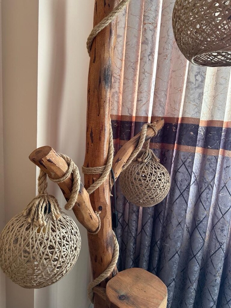 Gerçek Ağaç 3lü Lambader - 4