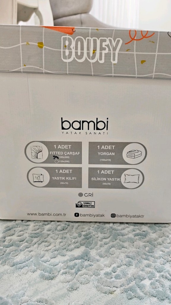 Bambi Baufy tek kişilik uyku seti - 2