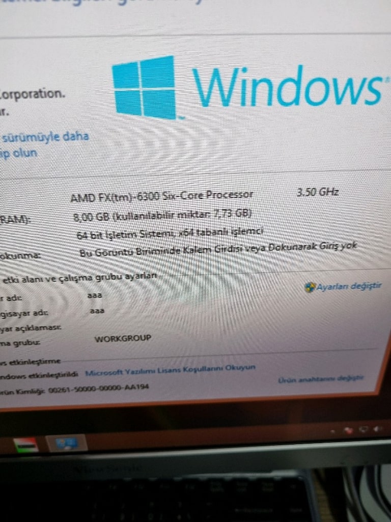 SATILIK ASUS AM3 ANAKART FX 6100 İŞLEMCİ 8 GB REM - 4