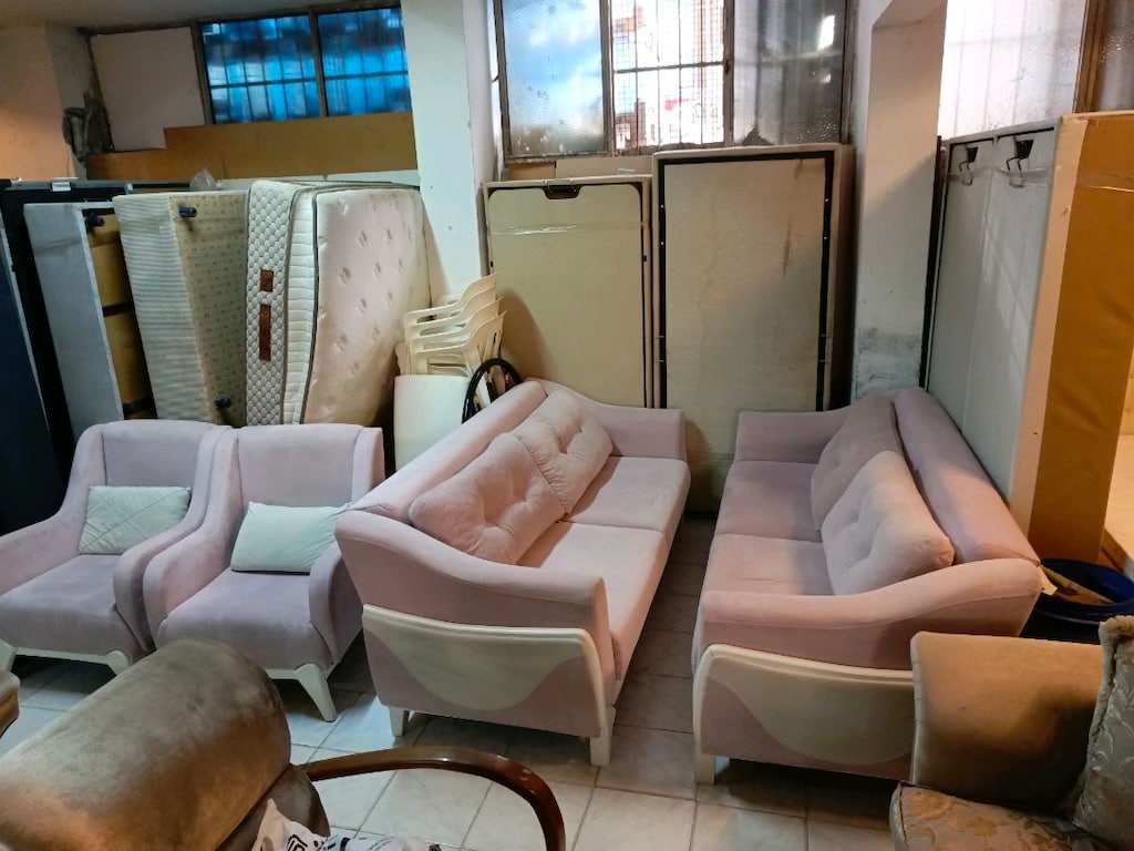Pembe Ahşap İskelet Koltuk Takımı Nakliye Var - 2