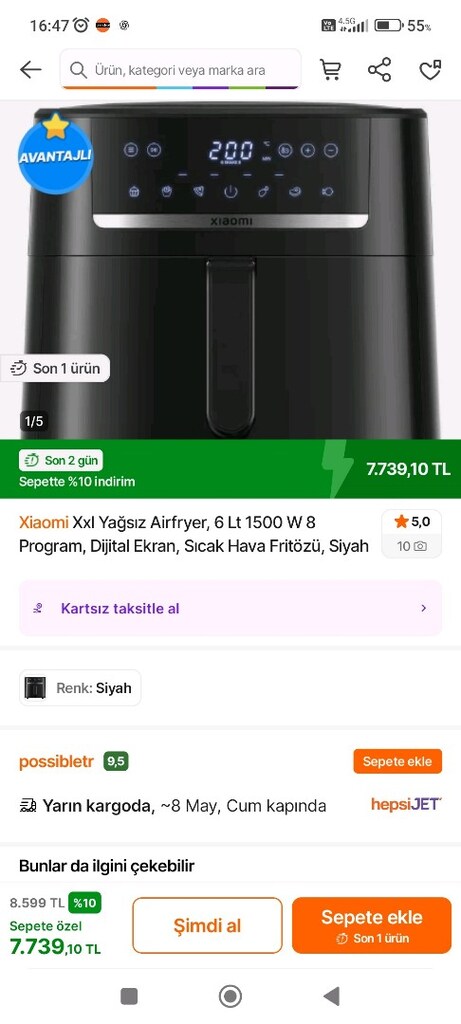 XİAOMİ AİRFRYER 6 LT - 4
