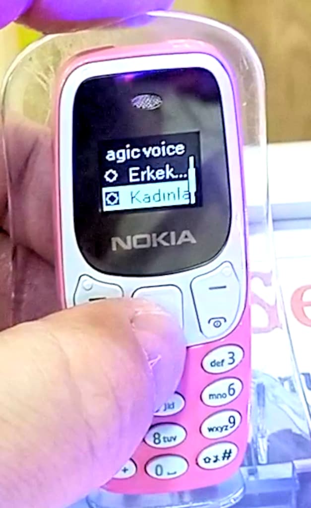 3310 MİNİ PARMAK TELEFON SES DEĞİŞTİRME ÖZELLİKLİ SIFIR - 5