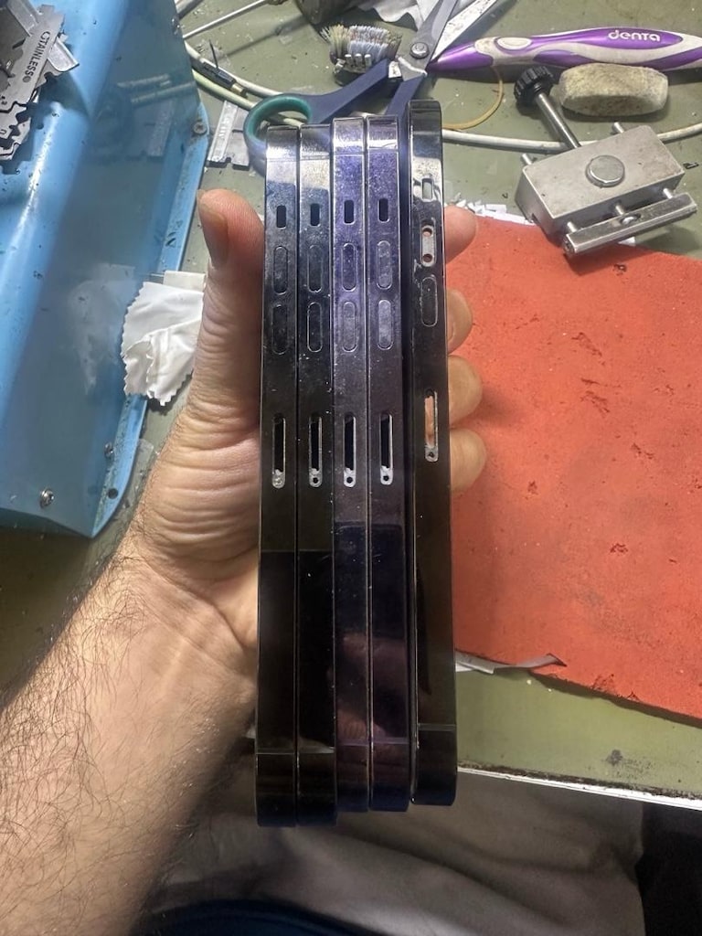 iPhone 14 Pro Max orijinal kasa arka cam değişmiş boş kasalar - 3
