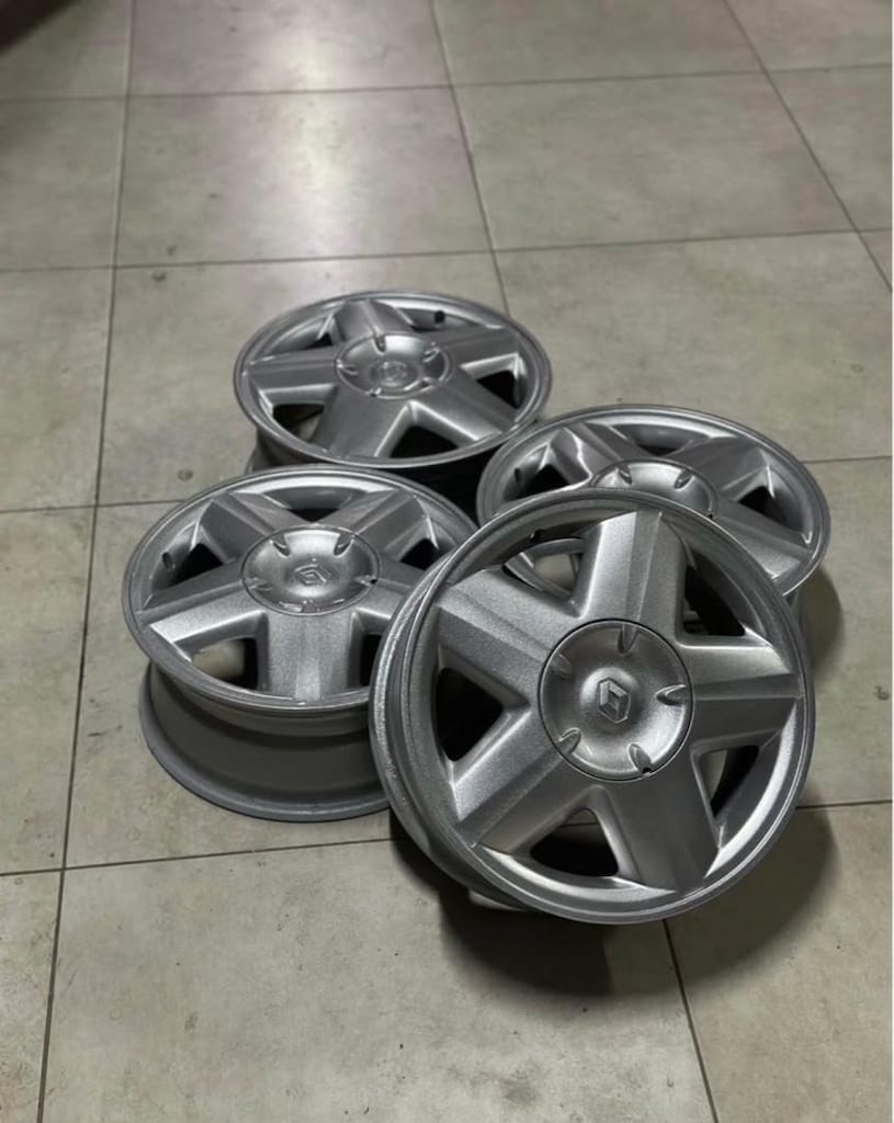 15 inç 4x100 orjinal megane1 jant takımı hatasız - 2