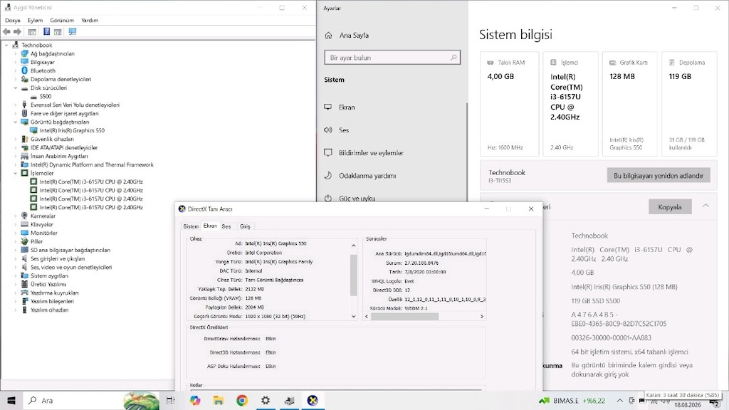 SIFIR AYARINDA GARANTİLİ KUTULU FATURALI TERTEMİZ HEDİYELİK LAPTOP - 4