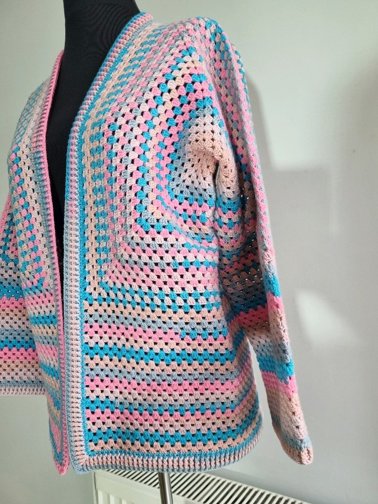 Batik Pamuklu El Örgüsü Hırka - 2