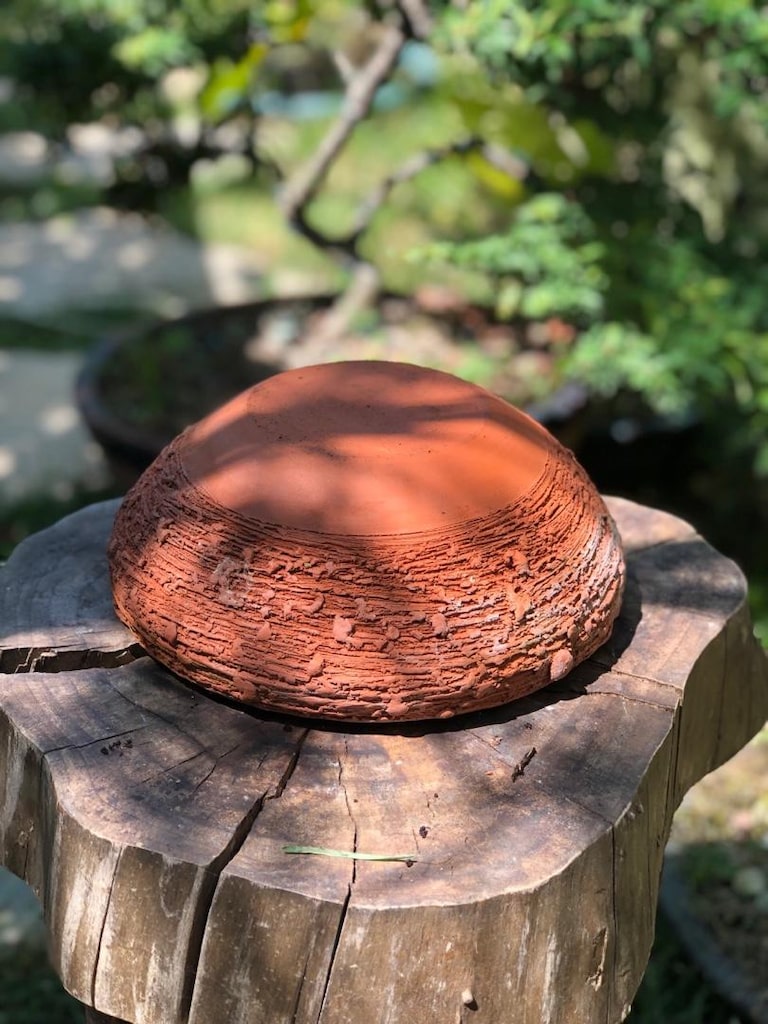 Doğal Dokulu Bonsai Saksısı-Çömlek Saksı - 4