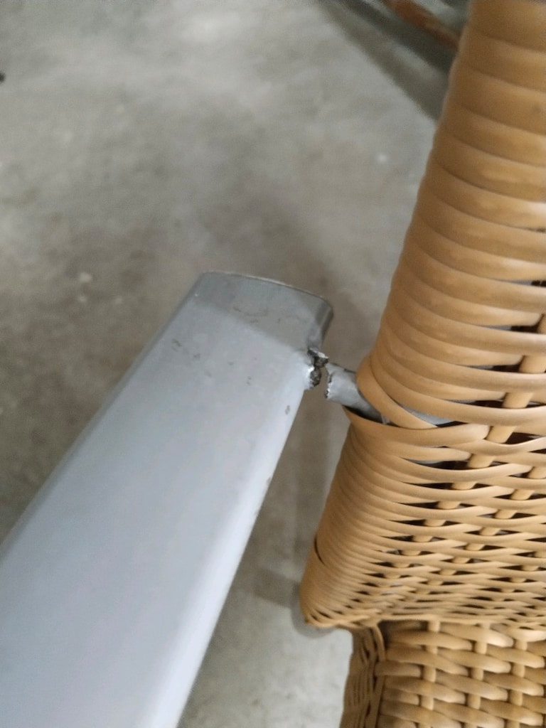 Aliminyum Rattan Bahçe Sandalyesi (Açıklamayı okuyun) - 7