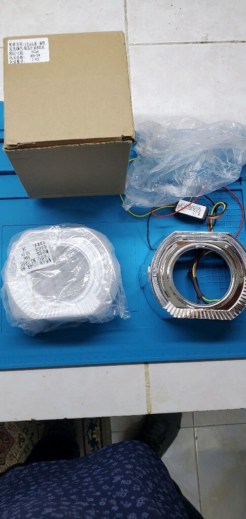 3 inç C Angel led mercek kapağı çift renk - 5