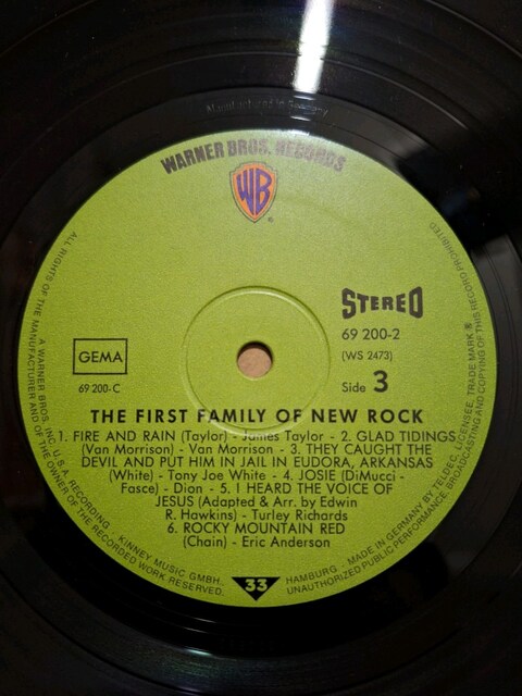 THE FİRST FAMİLY OF NEW ROCK DOUBLE ÇİFT 2LP PLAK