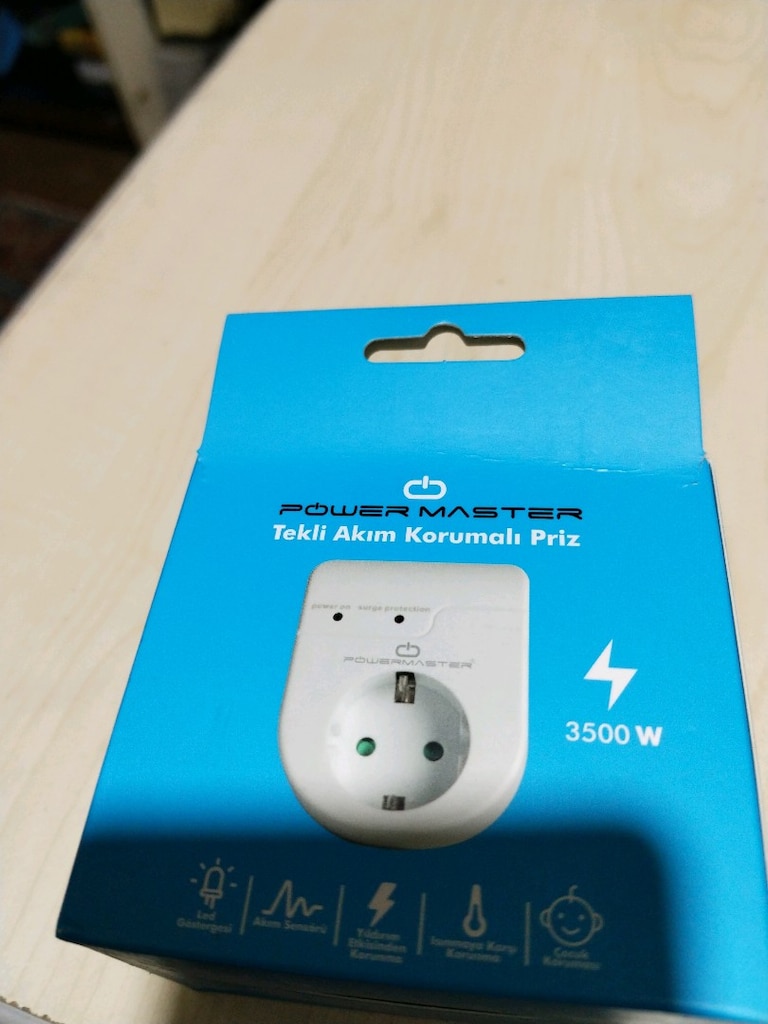 YENİ KUTUSUNDA TEKLİ AKIM KORUMALI PRİZ - 2