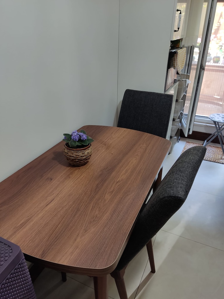 Ahşap Mutfak Yemek Masası Takımı 2 Kişilik, Hiç Kullanılmamış, Yeni