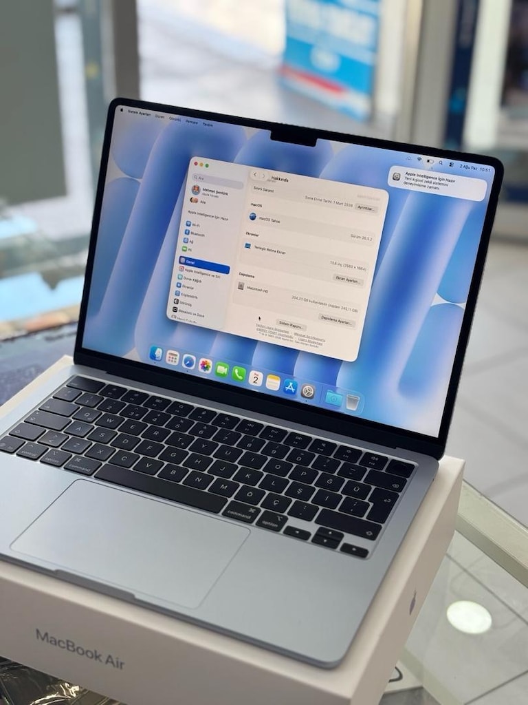 MACBOOK AİR M4 PİL %100 3 AYLIK KUTULU FATURALI GARANTİLİ PİL DEVRİ 13 - 12