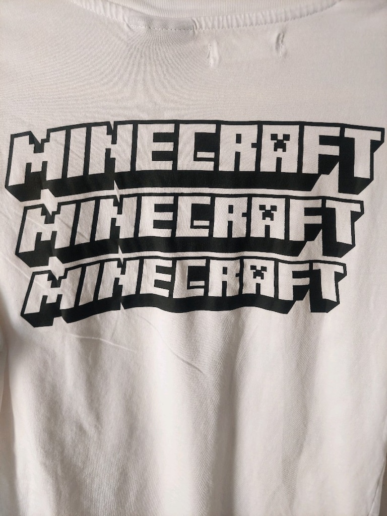 Zara Kids Minecraft kılıç baskılı tshirt - 3