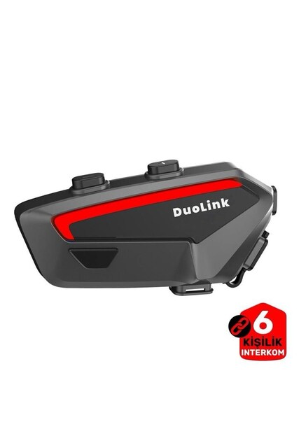 DUOLINK X02 BLUETOOTH INTERCOM SETİ (6 KİŞİLİK) SIFIR KUTULU